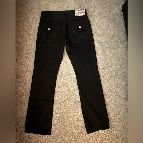 *VINTAGE* True Religion Black Denim Jeans Size 33 - Picture 1 of 5